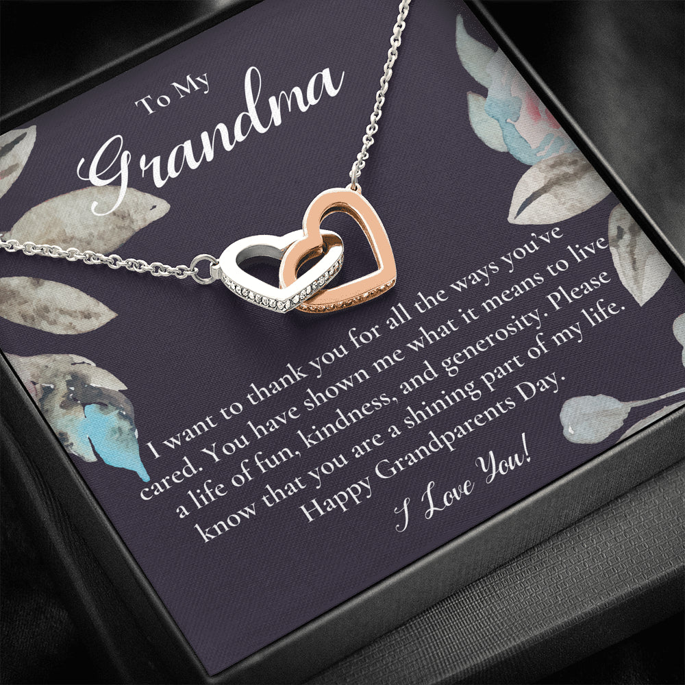 Gift For Grandma Necklace, Grandmother Birthday Gift From Granddaughter/Grandson, To My Grandma Necklace Gift, Grandmother Gift, Grandparents Day Gift