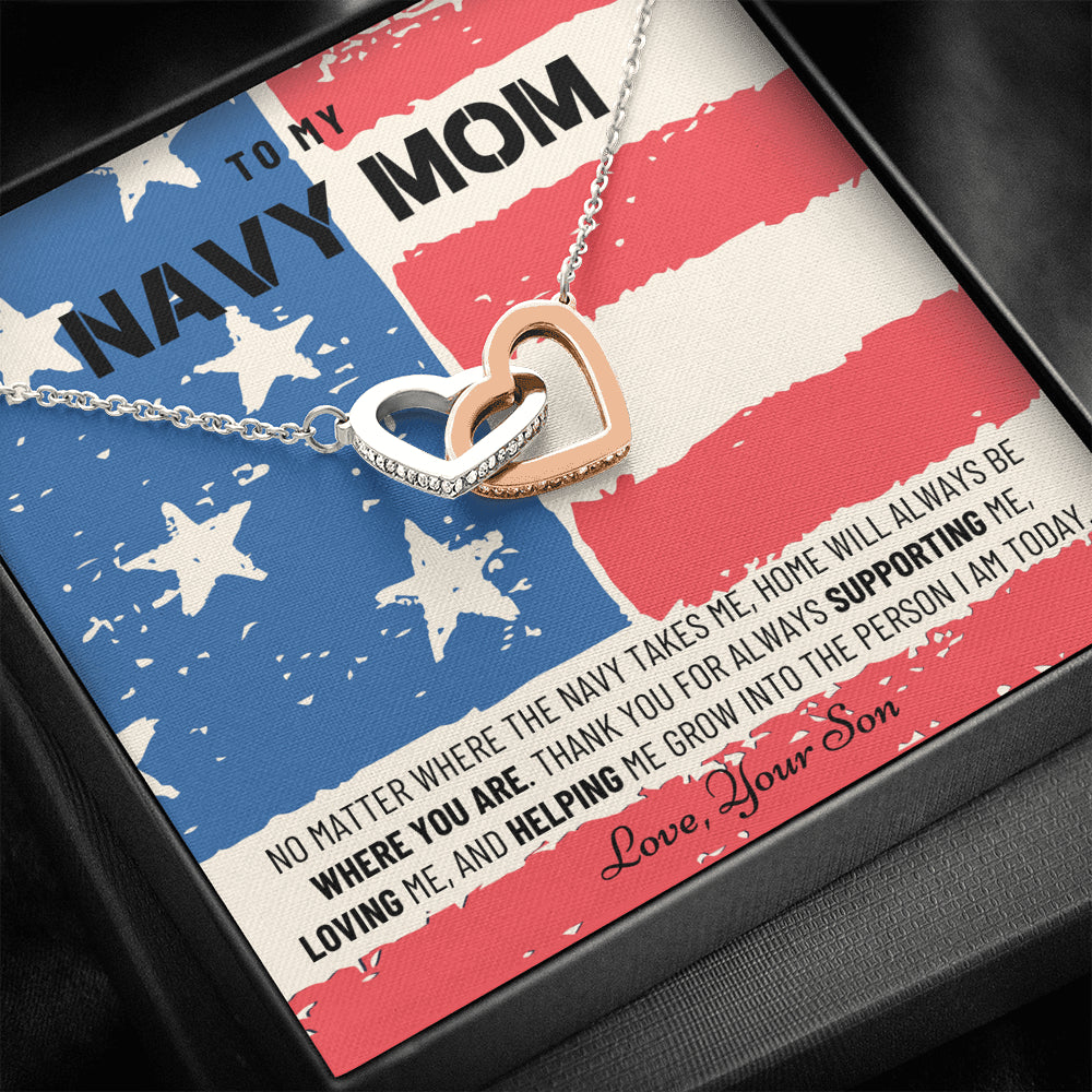 Military Mom Gift, Navy Mom Mothers Day, Navy Mom Gift, Deployment Gift, Navy Mom Necklace from Son, Military, Deploy Gift, Best Navy Mom