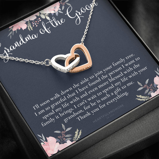 Grandmother of the Groom Gift Necklace, Grandma Wedding Gift, Nana, Bridal Shower, Rehearsal Dinner, Thank You Gift