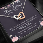 Best Friend Gift on Her Wedding Day, Best Friend to Bride Necklace, Best Friend Gift to Bride, Bride Gift From Maid of Honor, To My Best Friend