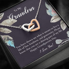 Gift For Grandma Necklace, Grandmother Birthday Gift From Granddaughter/Grandson, To My Grandma Necklace Gift, Grandmother Gift, Grandparents Day Gift