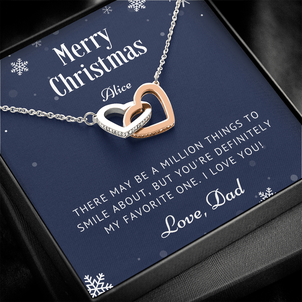 Personalized Christmas Gift for Daughter from Dad, Necklace Gift for Daughter, Daughter Christmas Gifts Ideas, Daughter Presents, Jewelry