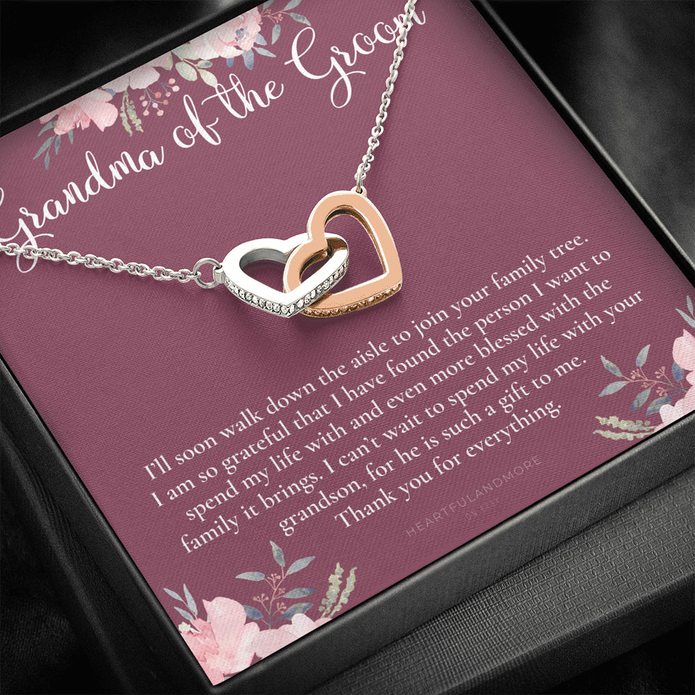 Grandmother of the Groom Gift Necklace, Grandma Wedding Gift, Nana, Bridal Shower, Rehearsal Dinner, Thank You Gift