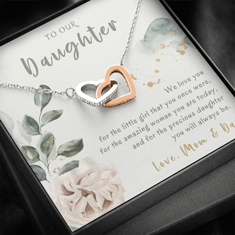 Necklace Gift For Daughter From Parents, Daughter Necklace From Mom And Dad, Daughter Gift From Parents, Necklace For Daughter