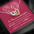To My Granddaughter, Christmas Gift for Granddaughter, Christmas Present for Granddaughter, Necklace Gift for Granddaughter From Grandma