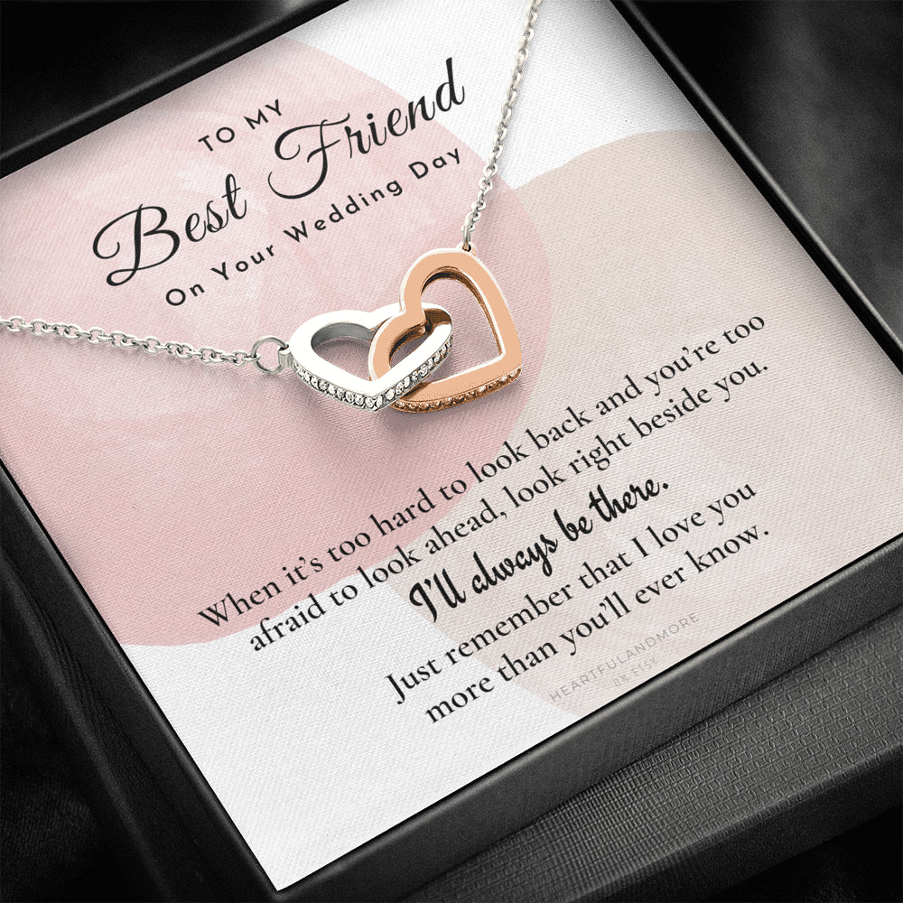 Best Friend Gift on Her Wedding Day, Best Friend to Bride Necklace, Best Friend Gift to Bride, Bride Gift From Maid of Honor, To My Best Friend
