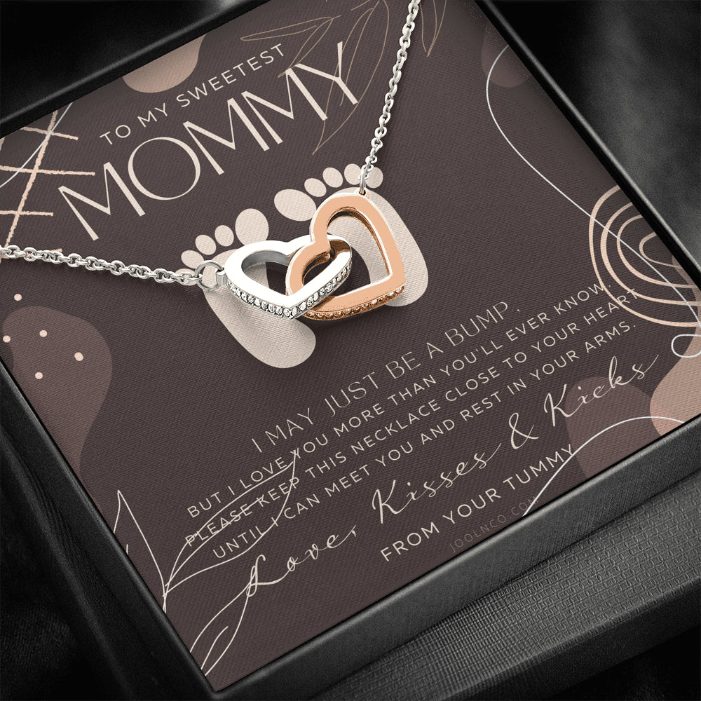 Baby shower gift | New Mommy Necklace | Pregnant Wife Gift | I May Just Be A Bump But I Love You | To mummy from bump | To Mommy to be
