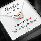 Girlfriend Proposal Ideas, Will You Be My Girlfriend Gift, Asking Out Girlfriend, Will You Be My Girlfriend Proposal Necklace