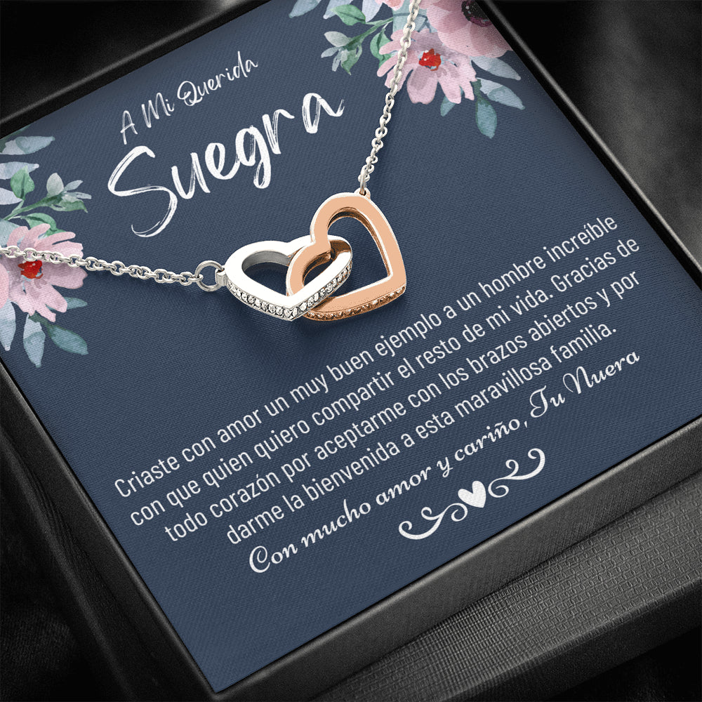 Suegra Necklace Gift, Spanish Mother In Law Gift from Daughter In Law, Regalo Para Mi Suegra,Nuera A Suegra Cumpleaños De La Suegra,Jewelry