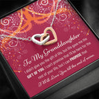 To My Granddaughter, Christmas Gift for Granddaughter, Christmas Present for Granddaughter, Necklace Gift for Granddaughter From Grandma