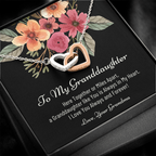 To My Granddaughter, Granddaughter Necklace For Christmas, Christmas Gift for Granddaughter