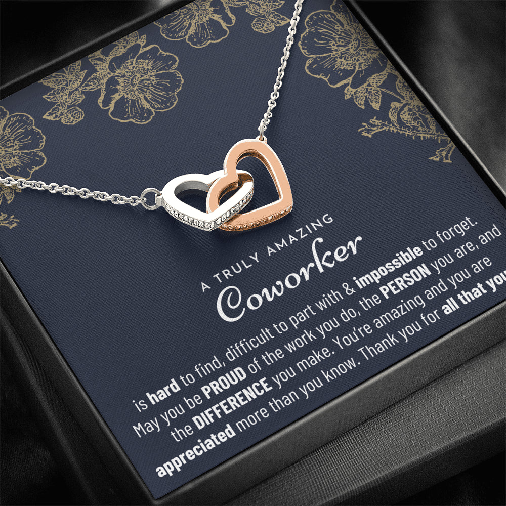 Thank You Gift, Appreciation Gift, Thank You Necklace, Leaving Job Gift for Coworker