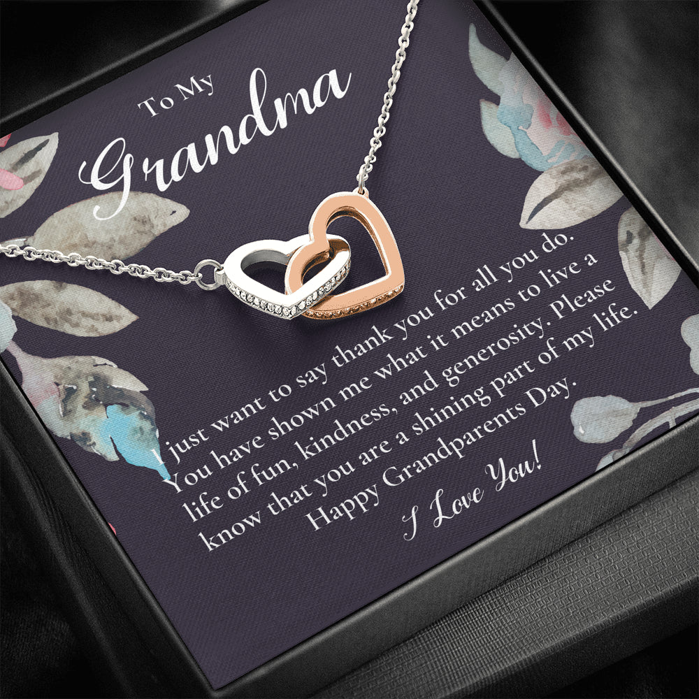 Gift For Grandma Necklace, Grandmother Birthday Gift From Granddaughter/Grandson, To My Grandma Necklace Gift, Grandmother Gift, Grandparents Day Gift