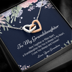 To My Granddaughter, Granddaughter Necklace For Christmas, Christmas Gift for Granddaughter