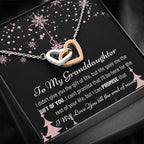 To My Granddaughter, Christmas Gift for Granddaughter, Christmas Present for Granddaughter, Necklace Gift for Granddaughter From Grandma