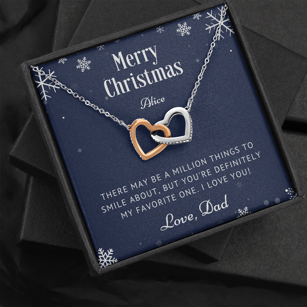 Personalized Christmas Gift for Daughter from Dad, Necklace Gift for Daughter, Daughter Christmas Gifts Ideas, Daughter Presents, Jewelry