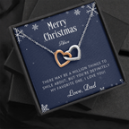Personalized Christmas Gift for Daughter from Dad, Necklace Gift for Daughter, Daughter Christmas Gifts Ideas, Daughter Presents, Jewelry
