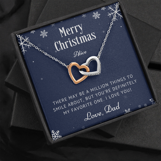 Personalized Christmas Gift for Daughter from Dad, Necklace Gift for Daughter, Daughter Christmas Gifts Ideas, Daughter Presents, Jewelry