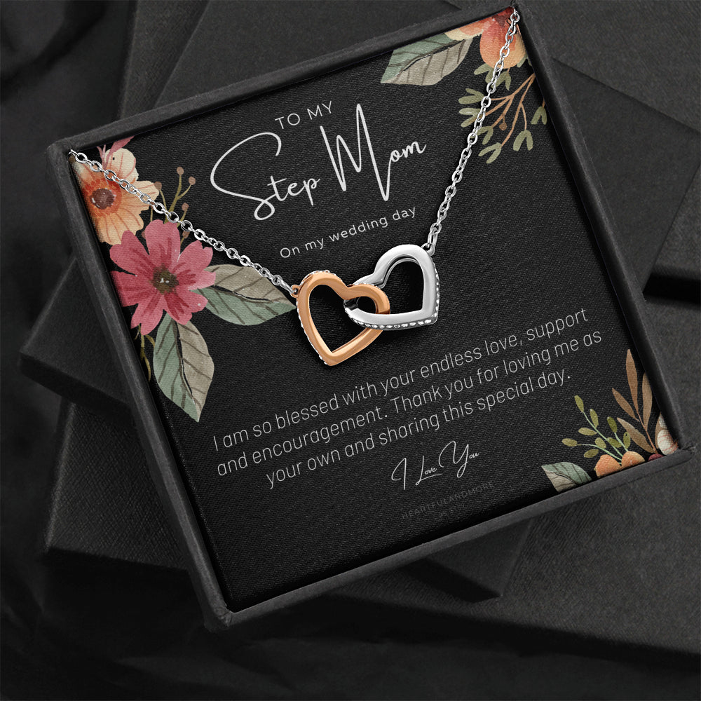 Stepmom Wedding Gift, Bride to Stepmom Necklace, To My Stepmom on My Wedding Day, Wedding Day Gift to Stepmom From Stepdaughter