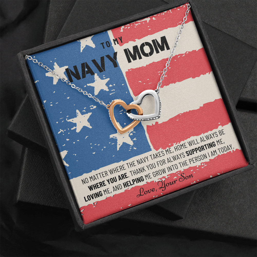 Military Mom Gift, Navy Mom Mothers Day, Navy Mom Gift, Deployment Gift, Navy Mom Necklace from Son, Military, Deploy Gift, Best Navy Mom