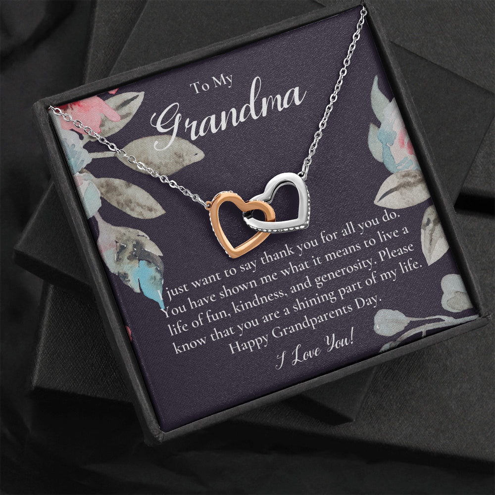 Gift For Grandma Necklace, Grandmother Birthday Gift From Granddaughter/Grandson, To My Grandma Necklace Gift, Grandmother Gift, Grandparents Day Gift