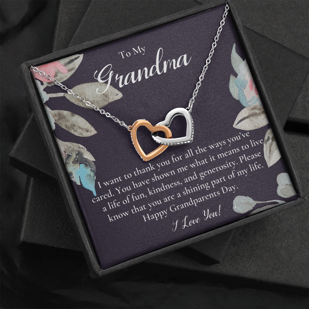 Gift For Grandma Necklace, Grandmother Birthday Gift From Granddaughter/Grandson, To My Grandma Necklace Gift, Grandmother Gift, Grandparents Day Gift