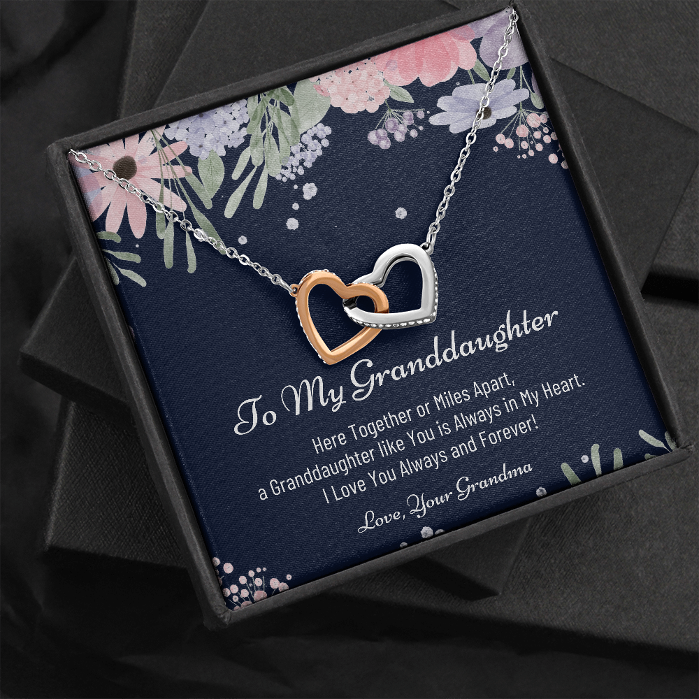 To My Granddaughter, Granddaughter Necklace For Christmas, Christmas Gift for Granddaughter