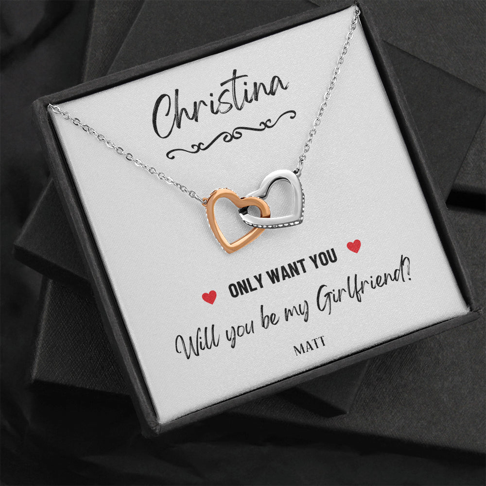 Girlfriend Proposal Ideas, Will You Be My Girlfriend Gift, Asking Out Girlfriend, Will You Be My Girlfriend Proposal Necklace