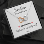 Girlfriend Proposal Ideas, Will You Be My Girlfriend Gift, Asking Out Girlfriend, Will You Be My Girlfriend Proposal Necklace