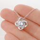 32 Year Anniversary Gift For Wife - Love Knot Necklace