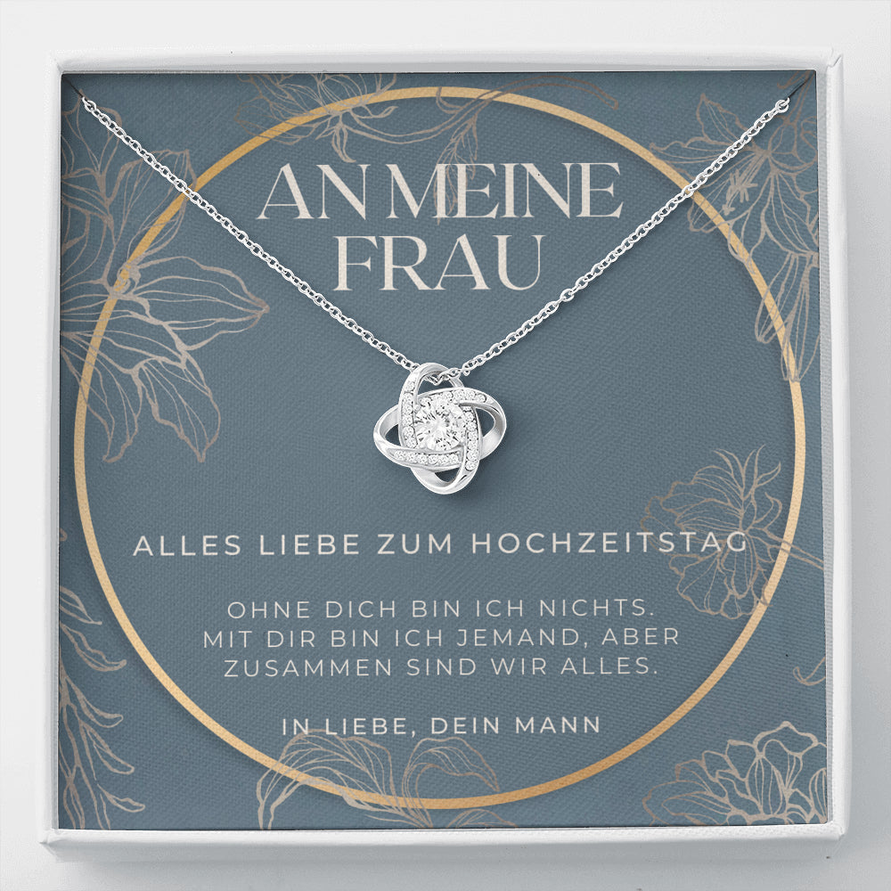 Alles liebe zum hochzeitstag, Ideen zu 1 jahr jubiläumsgeschenke, Zum 1 Hochzeitstag Geschenk für Frau, Halskette für deutsche Ehefrau