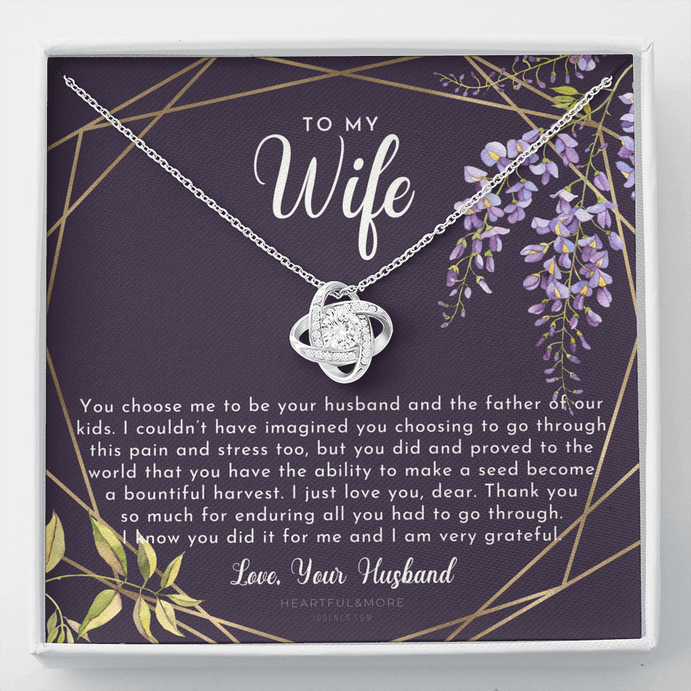 Postpartum Gift for Wife, Gift for Wife Post Pregnancy, Becoming A Mother Gift, Wife After Pregnancy Necklace, Wife Becoming A Mom