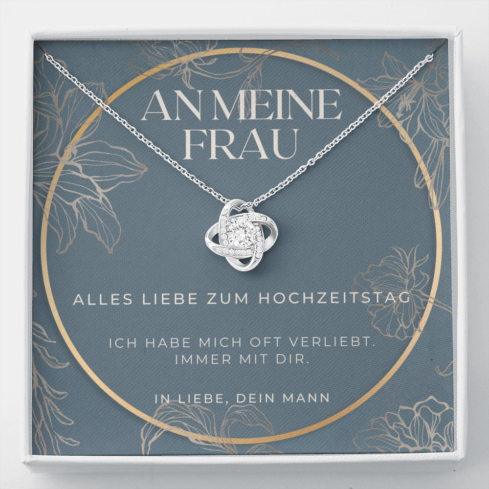 Hochzeitstag Geschenk, Ideen zu 1 Jahr Jubiläumsgeschenke, Zum 1 Hochzeitstag Geschenk für Frau, Halskette für Enfrau,Geschenke zum Jubiläum