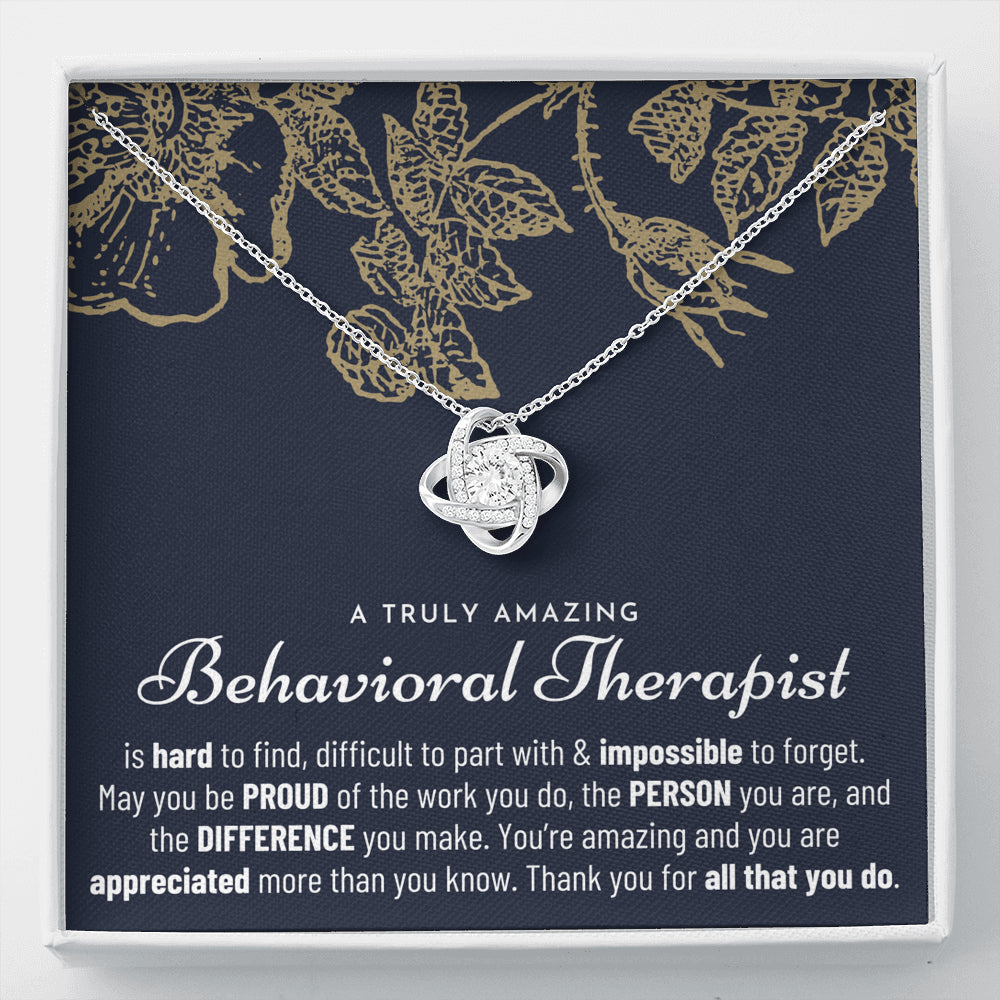 Gift For Behavioral Therapist, Behavioral Therapist Gift, Behavioral Therapist Appreciation Gift, Birthday, Love Knot Necklace