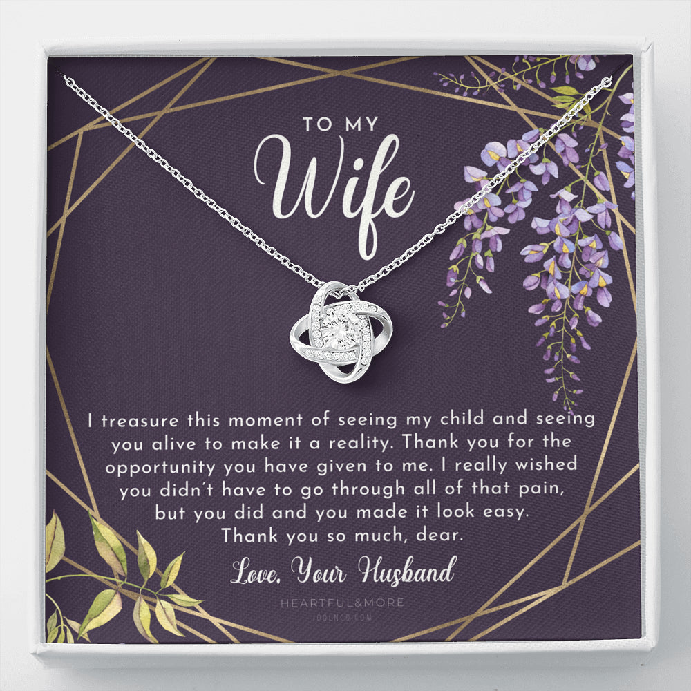 Postpartum Gift for Wife, Gift for Wife Post Pregnancy, Becoming A Mother Gift, Wife After Pregnancy Necklace, Wife Becoming A Mom