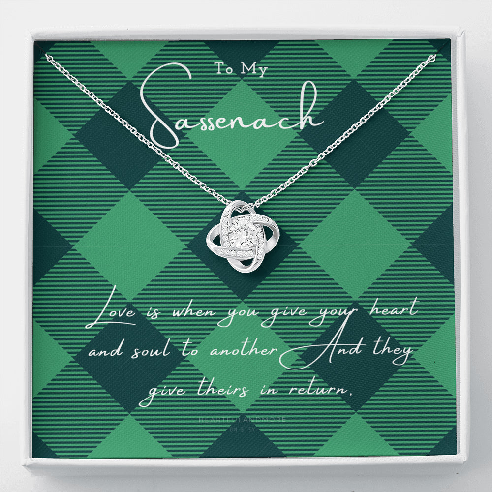 To My Sassenach, Outlander Gift, Outlander Gift Box, Outlander Jewelry, Outlander Gift For Wife, Outlander Charm, Outlander Necklace