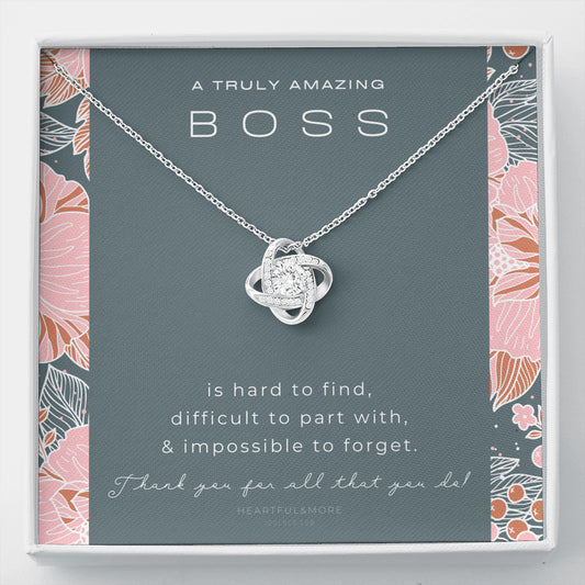 Boss Gift, Necklace for Boss, Gift for Female Boss, Girl Boss, Boss Lady, Thank You Gift, A Truly Amazing Boss Gift, Best Boss