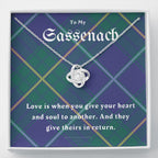 To My Sassenach, Outlander Gift, Outlander Gift Box, Outlander Jewelry, Outlander Gift For Wife, Outlander Charm, Outlander Necklace