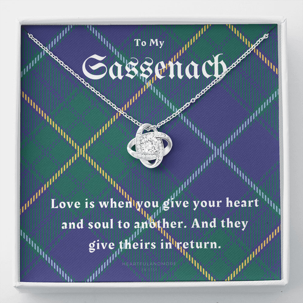 To My Sassenach - Love Knot Necklace