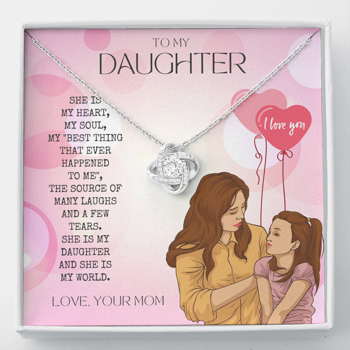 Personalized Gift To My Daughter Necklace | Daughter necklace from mom | Daughter Gift | To My Daughter Necklace From Mom | To My Daughter Necklace | Gift For Daughter from Mom | Daughter’s Birthday Gift | Mom and daughter necklace