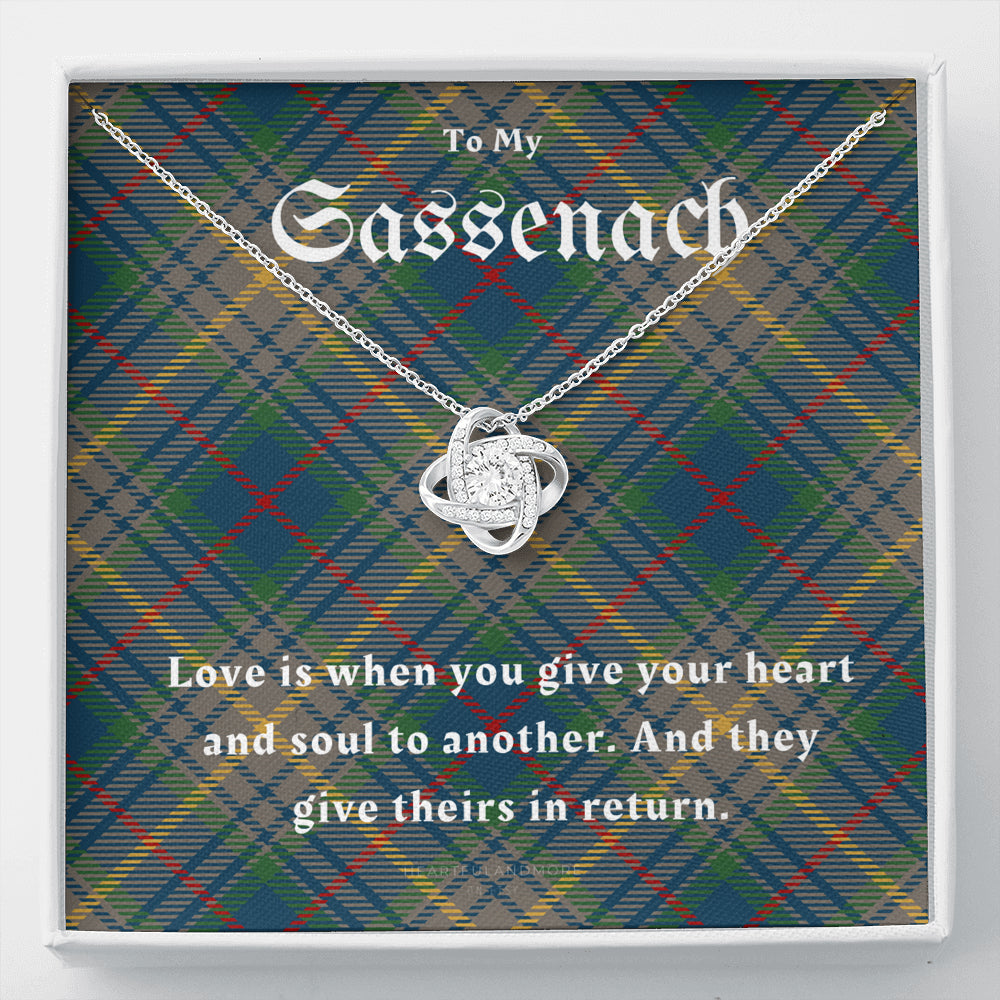 To My Sassenach, Outlander Gift, Outlander Gift Box, Outlander Jewelry, Outlander Gift For Wife, Outlander Charm, Outlander Necklace