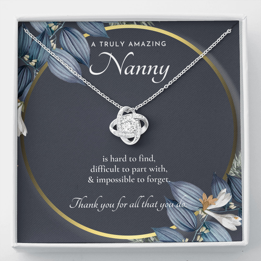 Nanny Appreciation Necklace Gift, Nanny Thank You Gift, Thank you Nanny, Gift for Nanny Leaving, A Truly Amazing Babysitter Gift, Best Nanny