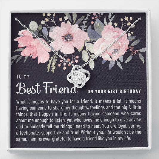 Friend Birthday51 Love Knot Necklace