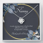 Nanny Appreciation Necklace Gift, Nanny Thank You Gift, Thank you Nanny, Gift for Nanny Leaving, A Truly Amazing Babysitter Gift, Best Nanny
