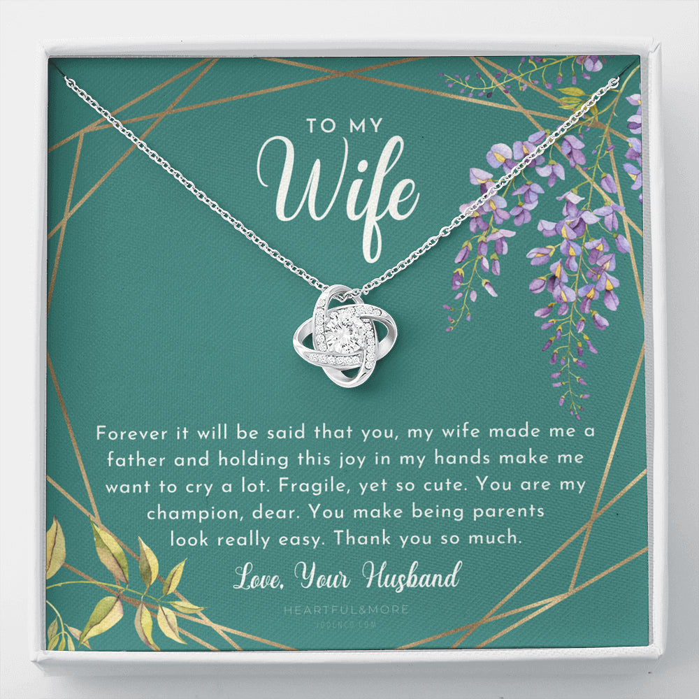 Postpartum Gift for Wife, Gift for Wife Post Pregnancy, Becoming A Mother Gift, Wife After Pregnancy Necklace, Wife Becoming A Mom