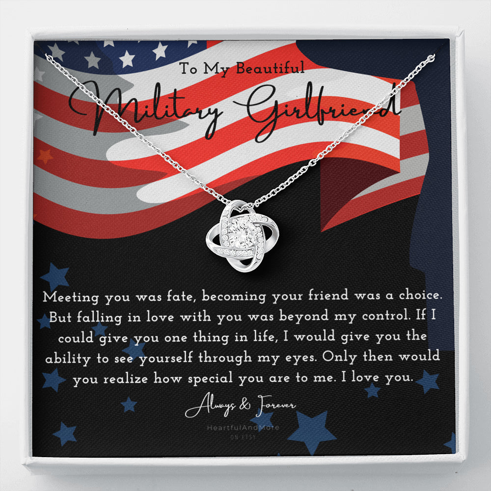 Army Girlfriend Gift, Best Military Girlfriend In The World, Deployment Gift, Gift for Military Girlfriend, Military, Deployment Necklace