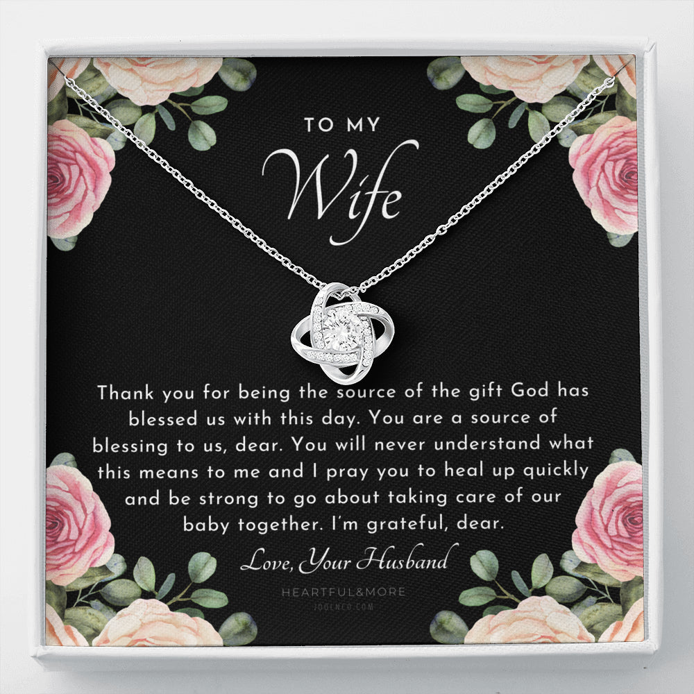Postpartum Gift for Wife, Gift for Wife Post Pregnancy, Becoming A Mother Gift, Wife After Pregnancy Necklace, Wife Becoming A Mom