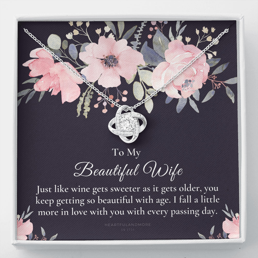 To My Wife Necklace, Anniversary Gift for Wife, Birthday Gift for Wife, Jewelry for Wife, Necklace for Wife, Gift for Wife Birthday