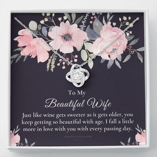 To My Wife Necklace, Anniversary Gift for Wife, Birthday Gift for Wife, Jewelry for Wife, Necklace for Wife, Gift for Wife Birthday