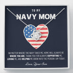 Military Mom Gift, Navy Mom Mothers Day, Navy Mom Gift, Deployment Gift, Navy Mom Necklace from Son, Military, Deploy Gift, Best Navy Mom